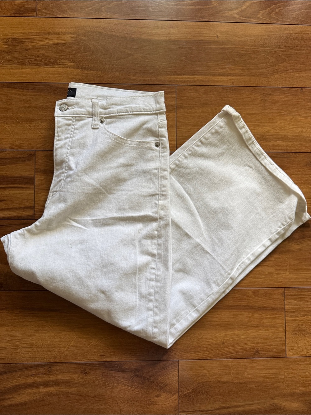 Banana Republic White Wide Leg Crop 31 12
